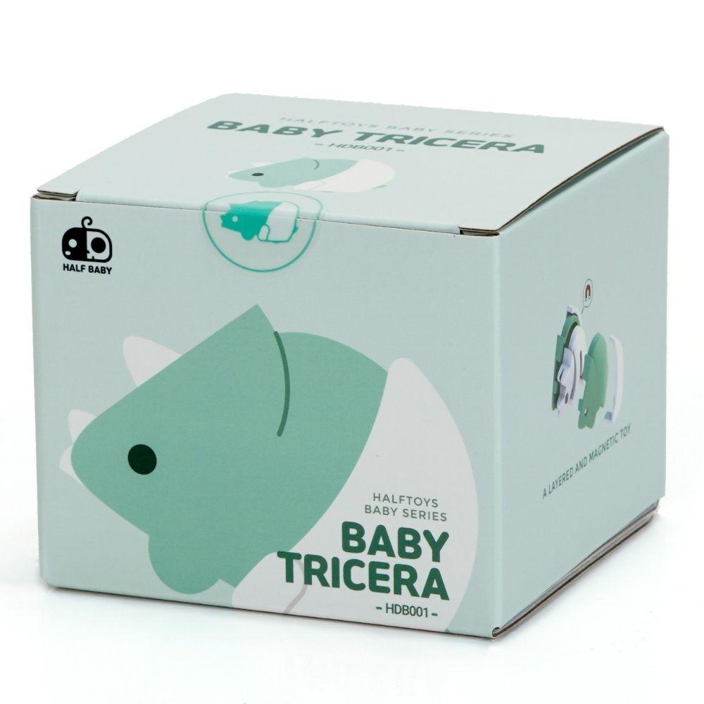 Puzzle 3D imantado Halftoys - Baby Triceratops