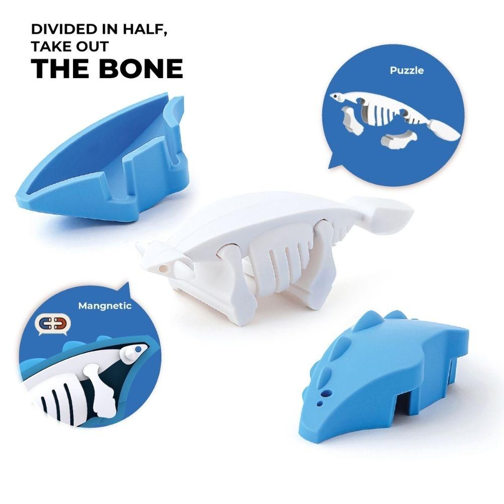 Puzzle 3D imantado Halftoys - Dino Ankylosaurus