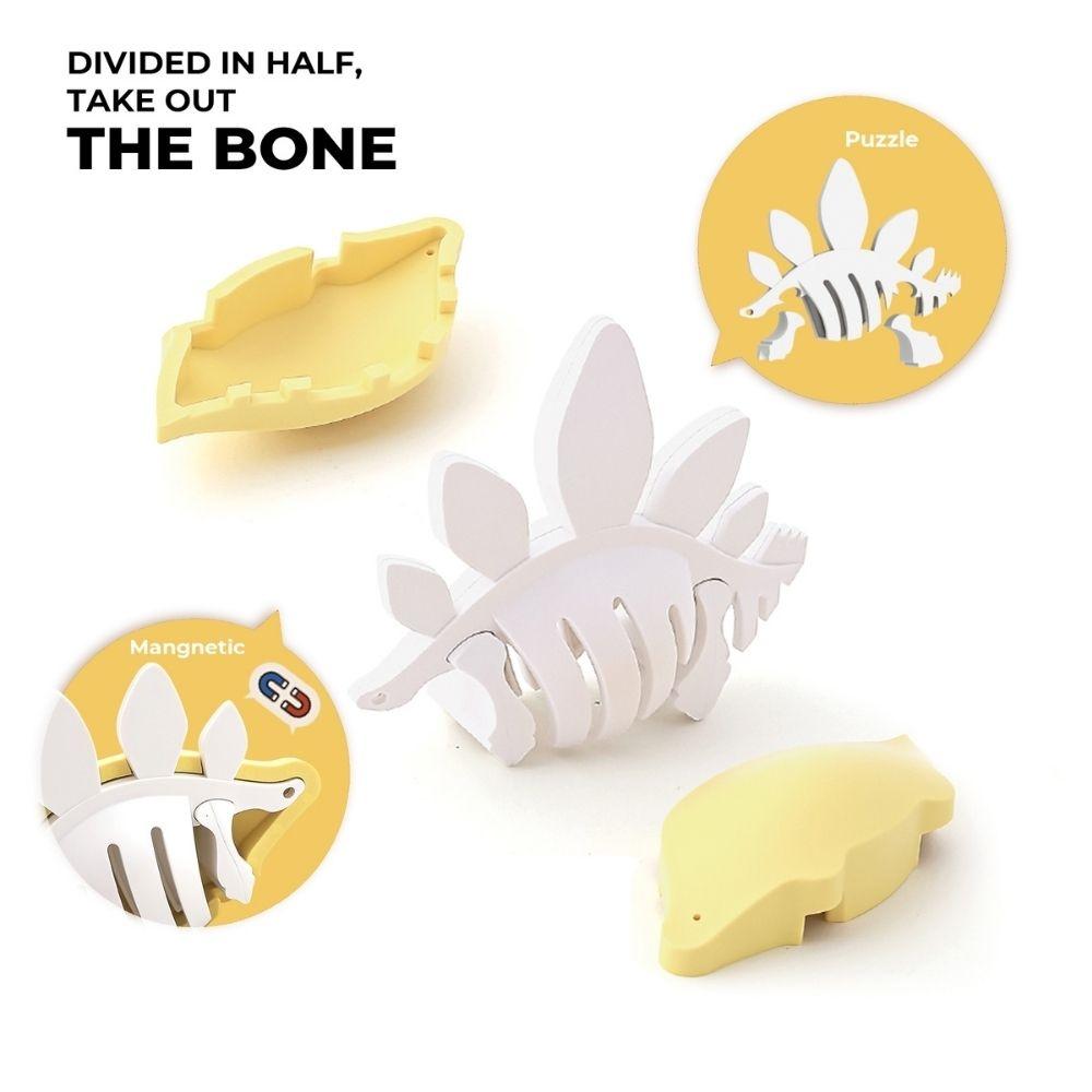 Puzzle 3D imantado Halftoys - Dino Stegosaurus