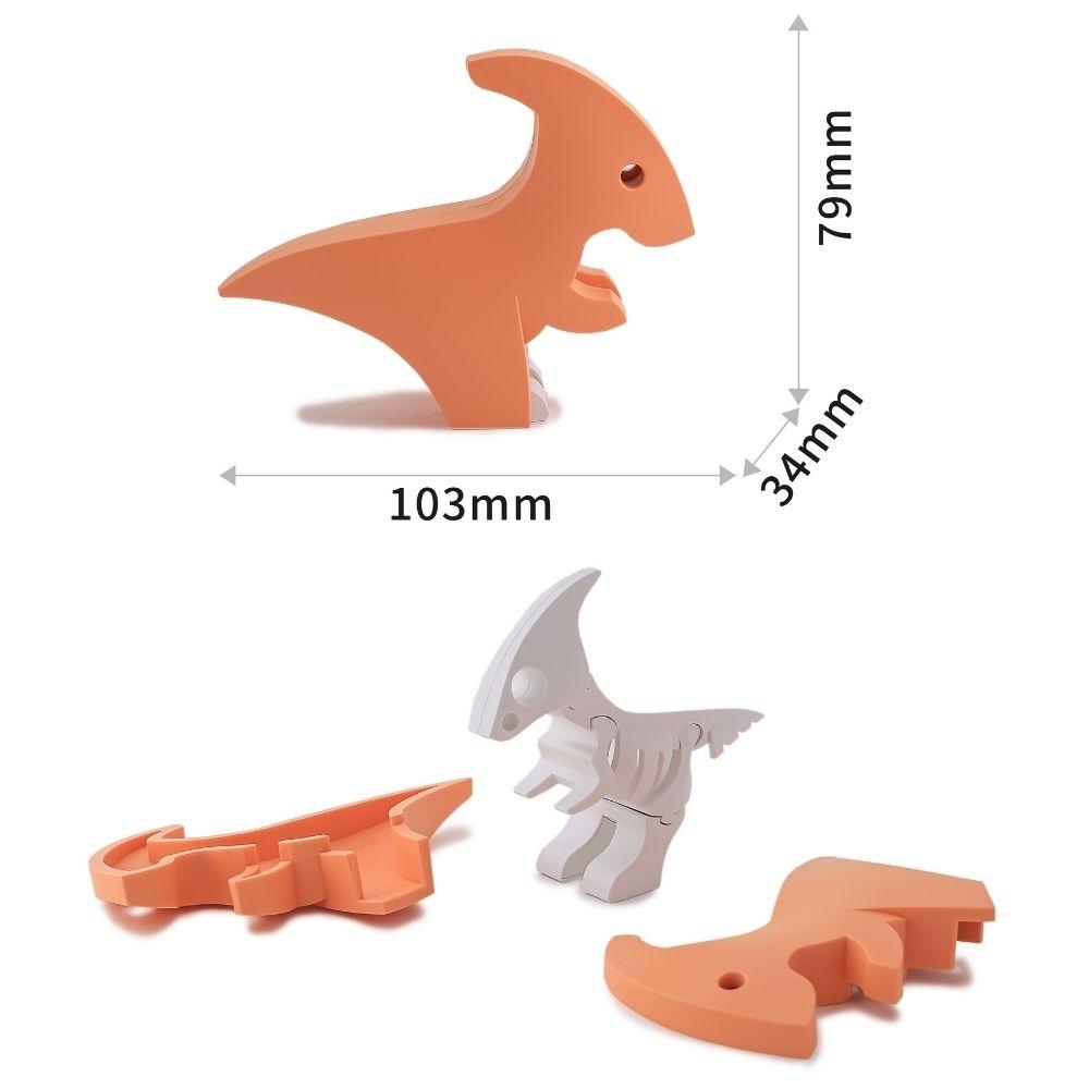 Puzzle 3D imantado Halftoys - Dino Parasaurus