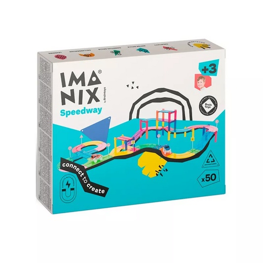 Imanix pista de carreras 50 piezas Braintoys