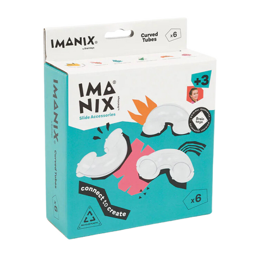 Imanix Tobogán tubo curvo 6 piezas Braintoys