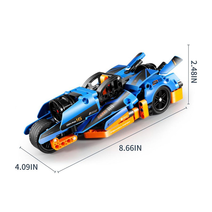 Set de construcción Motocicleta azul - 202 piezas iMMaster