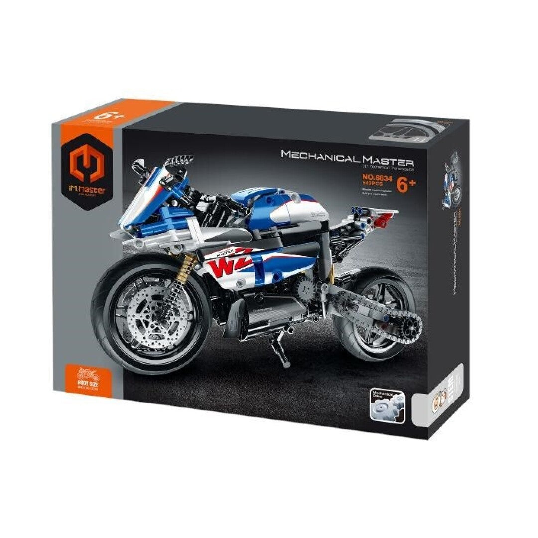 Set de construcción Motocicleta azul - 542 piezas iMMaster