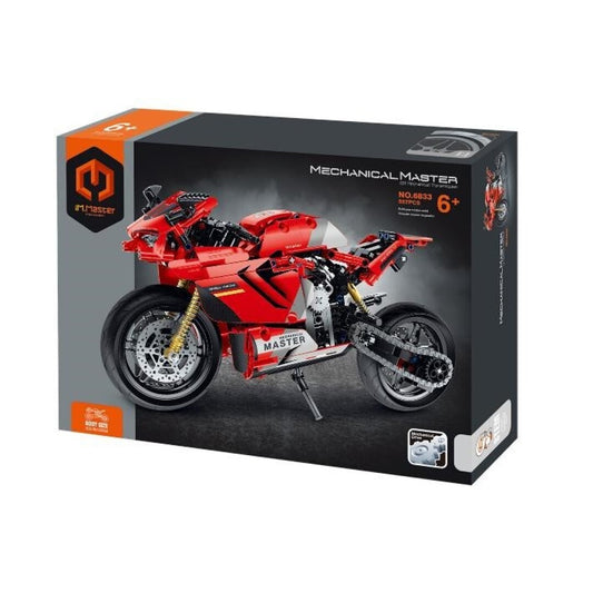 Set de construcción Motocicleta roja - 557 piezas iMMaster