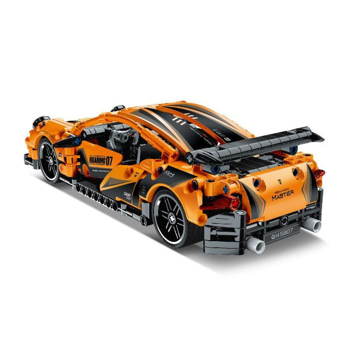 Set de construcción Coche de carreras naranja - 490 piezas iMMaster