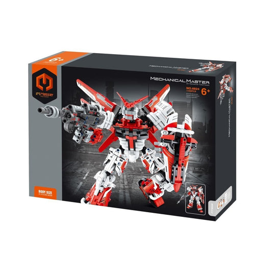 Set de construcción Soldado mecánico rojo - 1100 piezas iMMaster