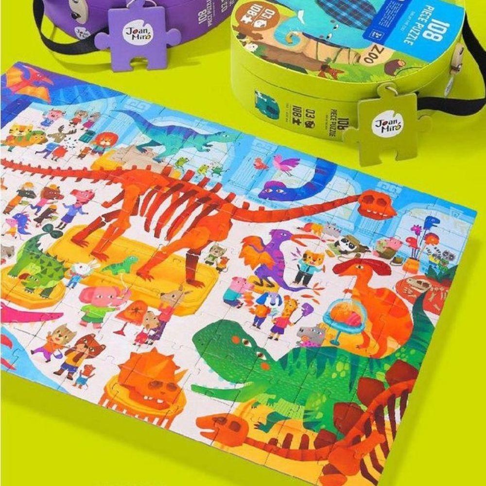 Maletín Puzzle 108 piezas JARMELO - Dinos