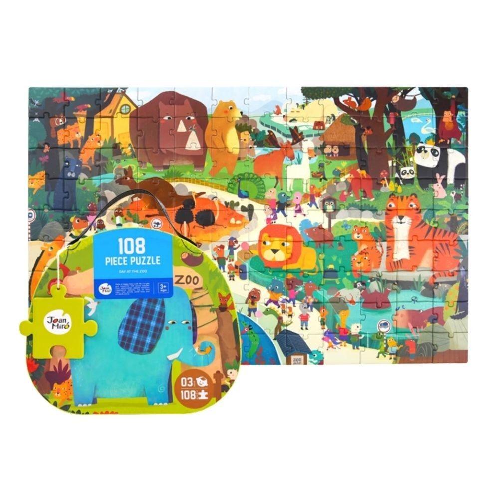 Maletín Puzzle 108 piezas JARMELO - Day at the Zoo