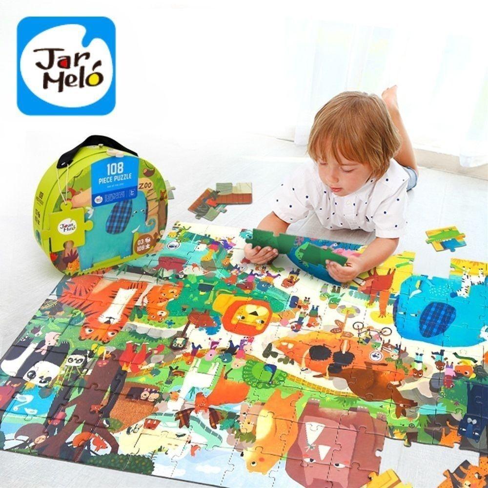 Maletín Puzzle 108 piezas JARMELO - Day at the Zoo