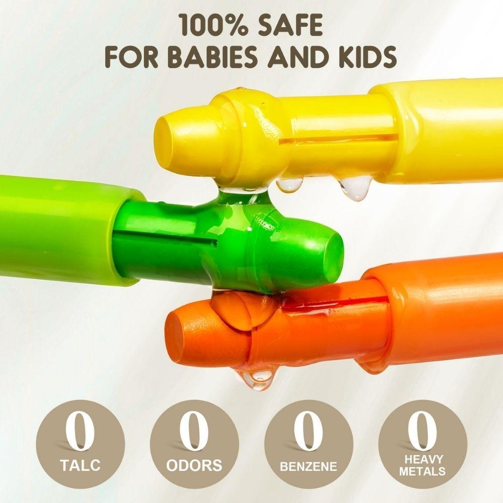 Crayones lavables ultra suaves 24 unidades Jar Meló