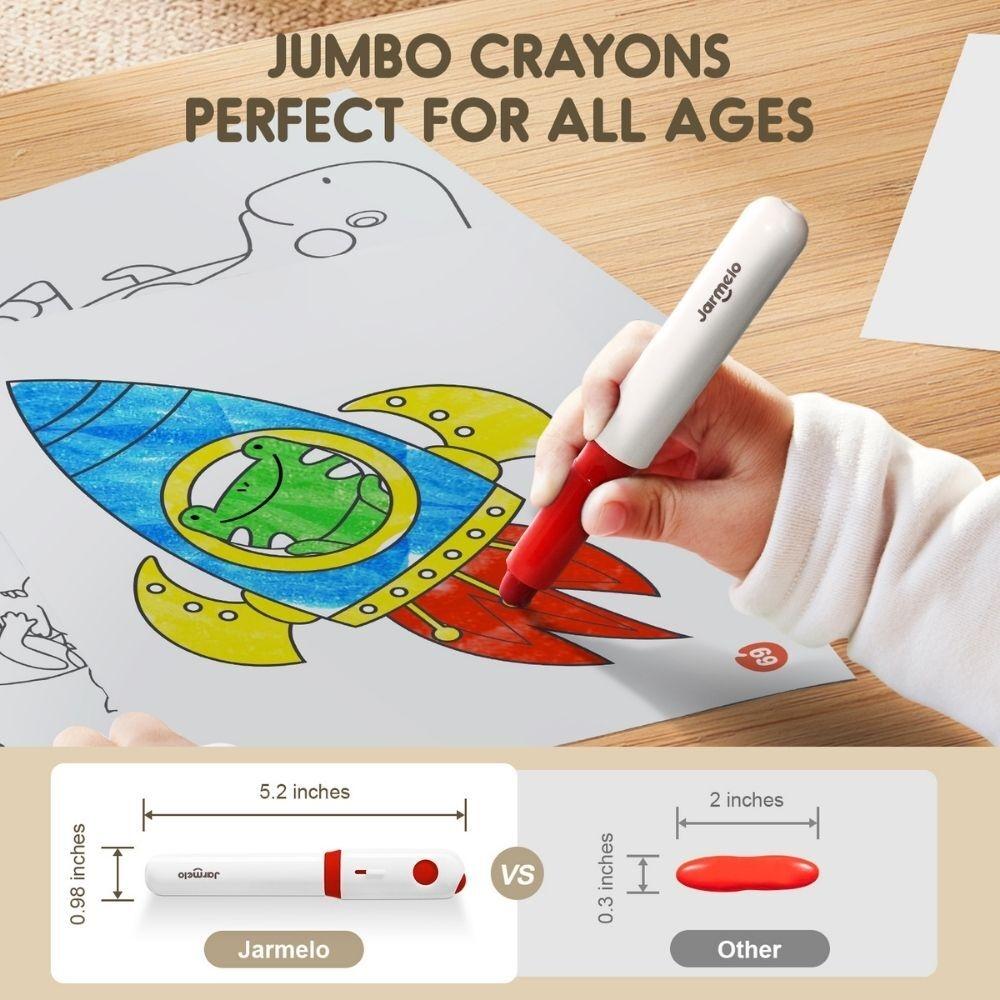 Crayones lavables ultra suaves 24 unidades Jar Meló
