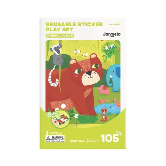 Libro Pegatinas Reutilizables JARMELO - Animal Place