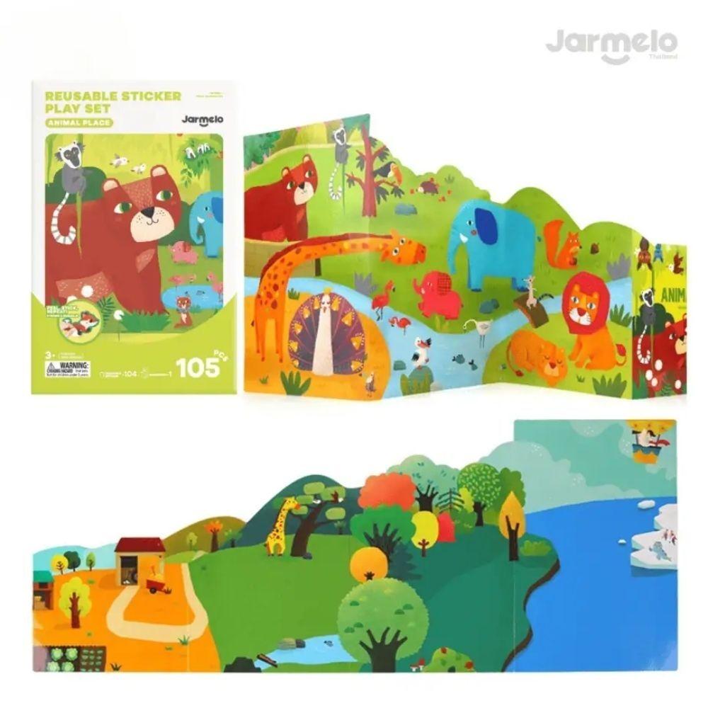 Libro Pegatinas Reutilizables JARMELO - Animal Place