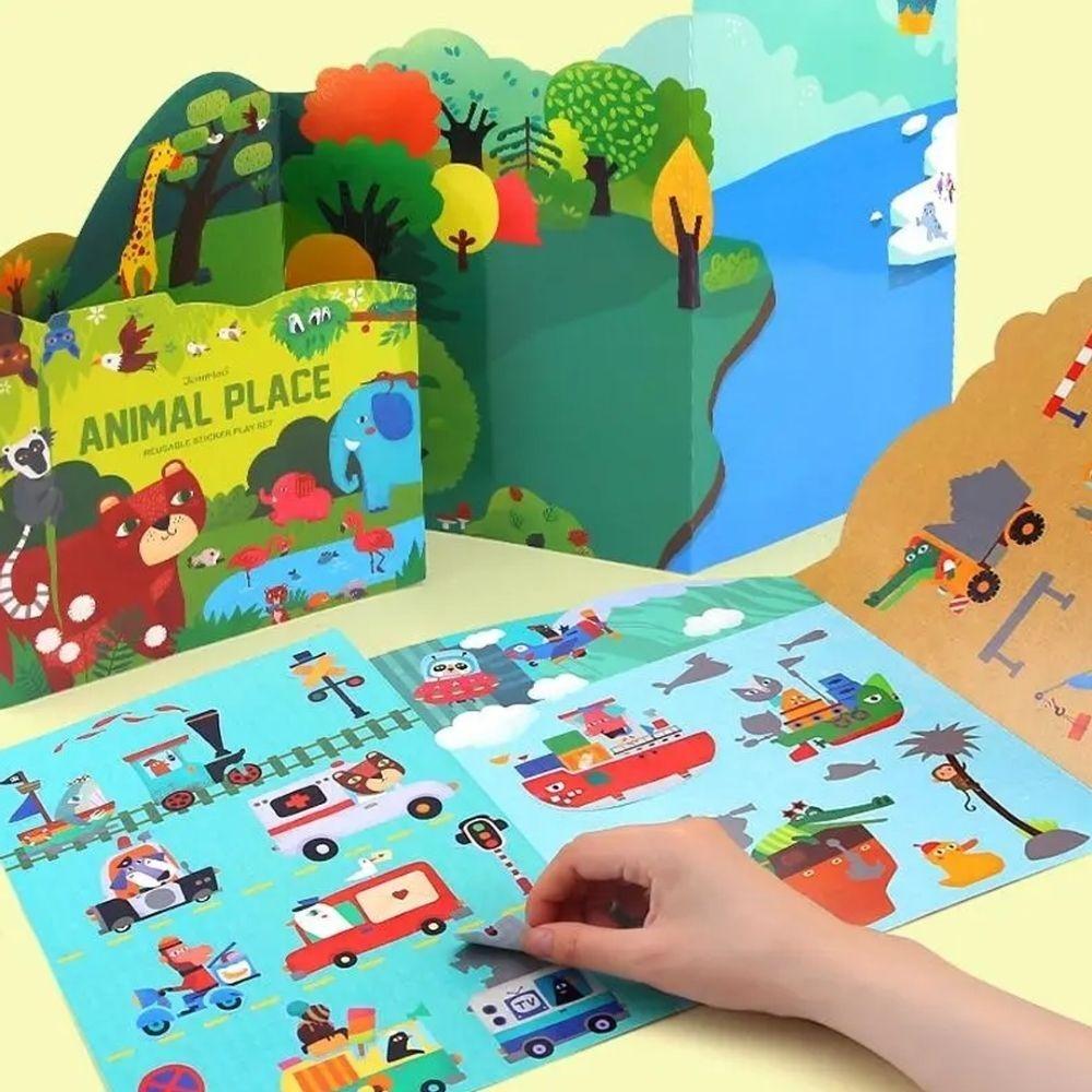 Libro Pegatinas Reutilizables JARMELO - Animal Place