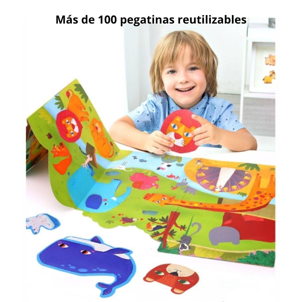 Libro Pegatinas Reutilizables JARMELO - Animal Place