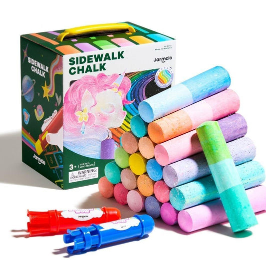 Tizas lavables - RAINBOW (24 ud. + 2 soportes) Jar Meló