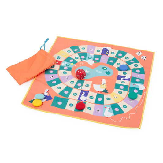 Juego de viaje 2 en 1 Quut - La Oca / Serpientes y Escaleras.