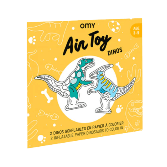 juego para inflar y colorear Dinos Omy