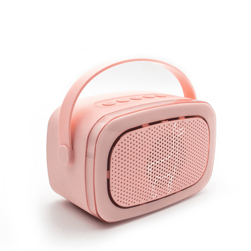 Karaoke con luz y 2 micrófonos - Lalarma Rosa