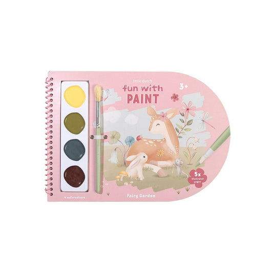 Libro Acuarelas Colorear Fairy Garden Little Dutch