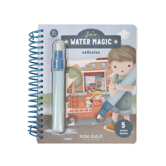 Libro mágico agua Little Dutch - Jim Vehículos