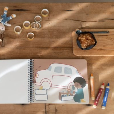 Libro Mágico de colorear Little Dutch - Jim's Vehicles