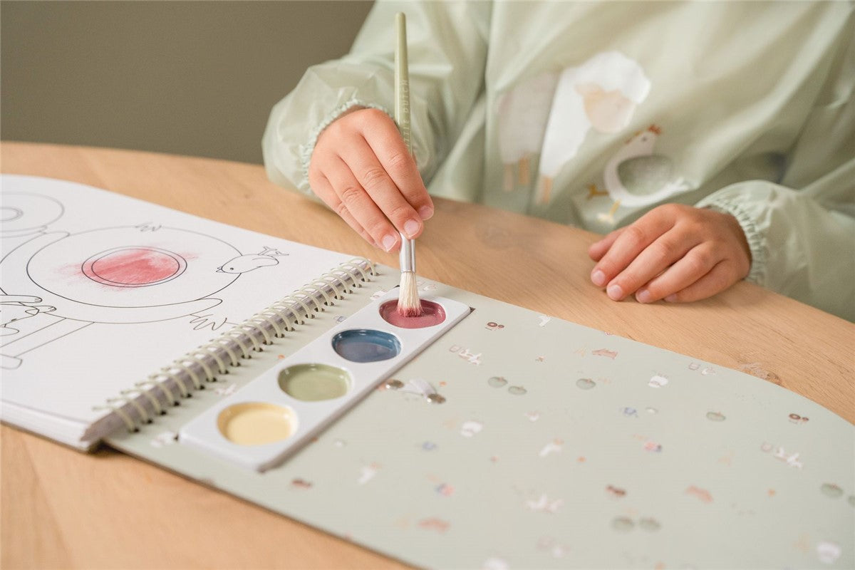 Libro Acuarelas Colorear pequeña Granja Little Dutch