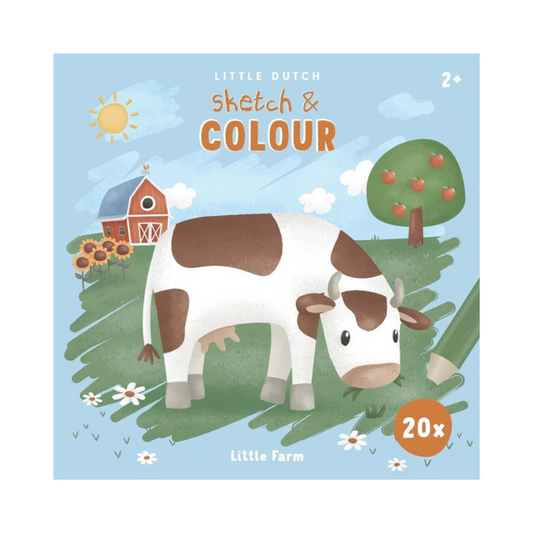 Libro para Colorear Pequeña Granja Little Dutch