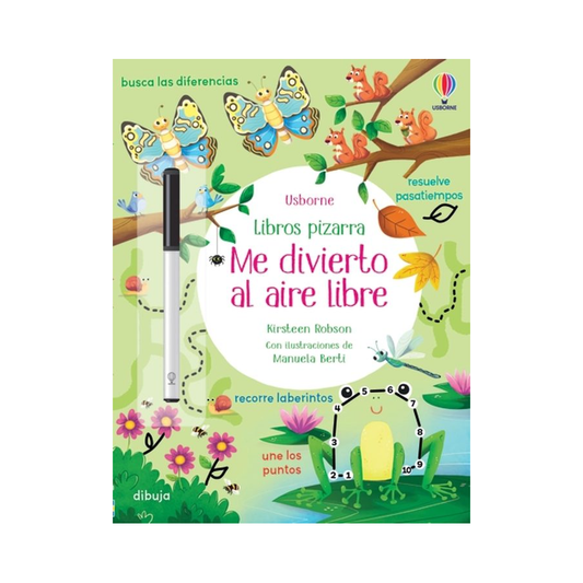 Libro pizarra: Me divierto al aire libre