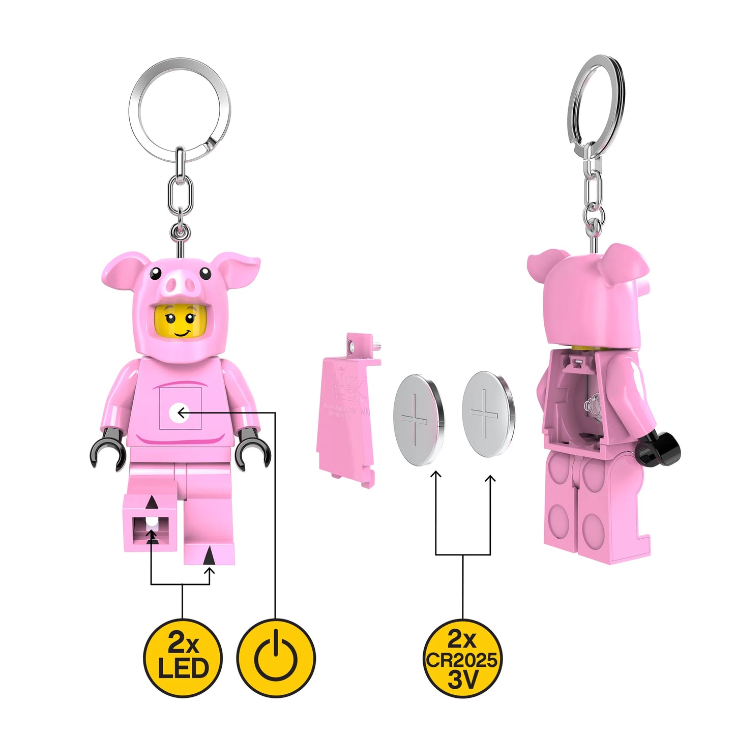 Llavero con linterna LEGO® – Cerdo.