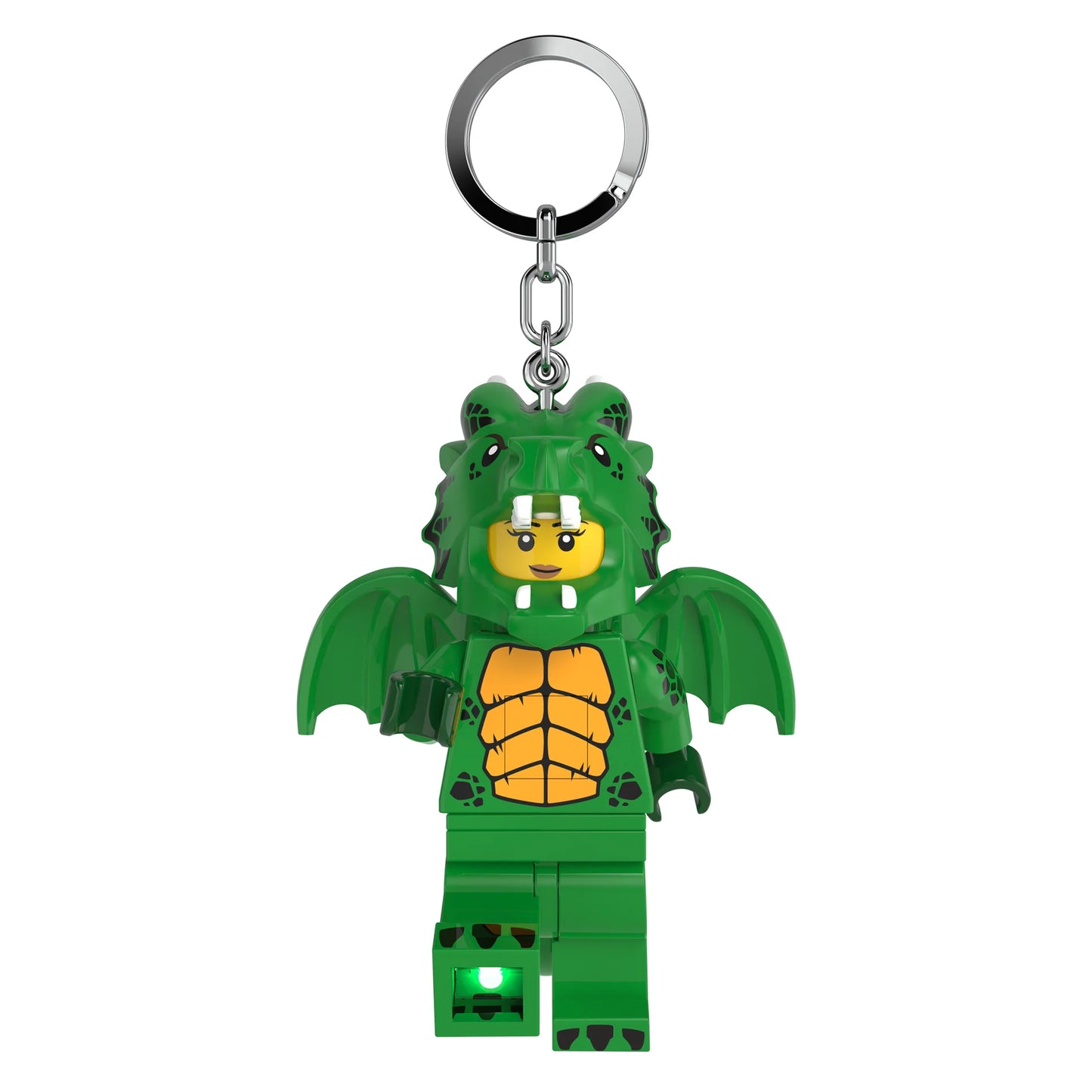 Llavero con linterna LEGO® – Dragón verde.