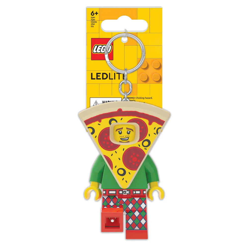 Llavero con linterna LEGO® – Pizza.