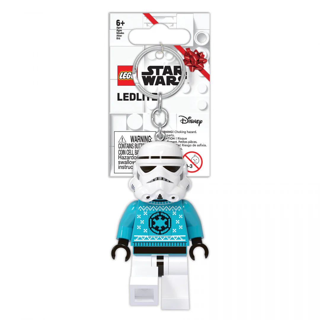 Llavero con linterna LEGO® - Stormtrooper™ Navideño de Star Wars™.