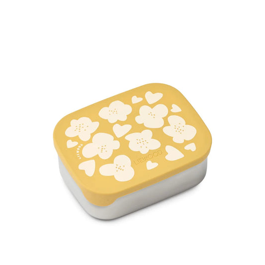 Fiambrera acero inox Arthur Liewood - Flower / Lemon yellow
