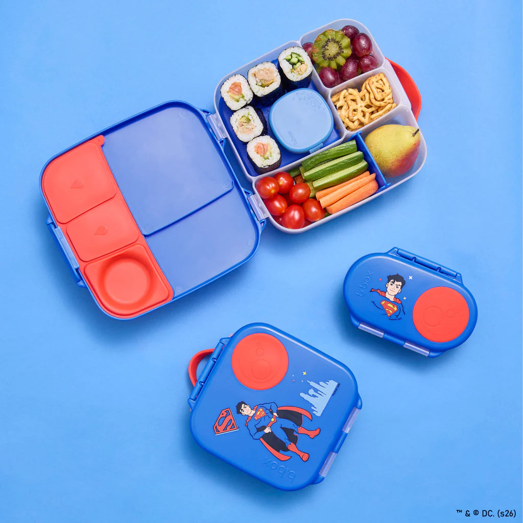 Fiambrera grande con gel refrigerante B.Box - Superman