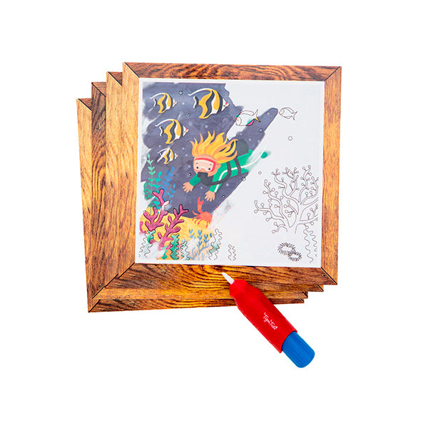 Libro mágico Painting World Tiger Tribe - Ocean