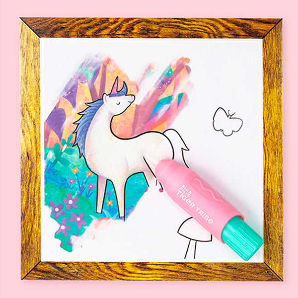 Libro mágico Painting World Tiger Tribe - Unicorn & Friends