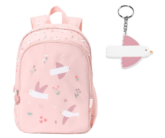 Mochila Mediana + Llavero Tutete Blossom Birds