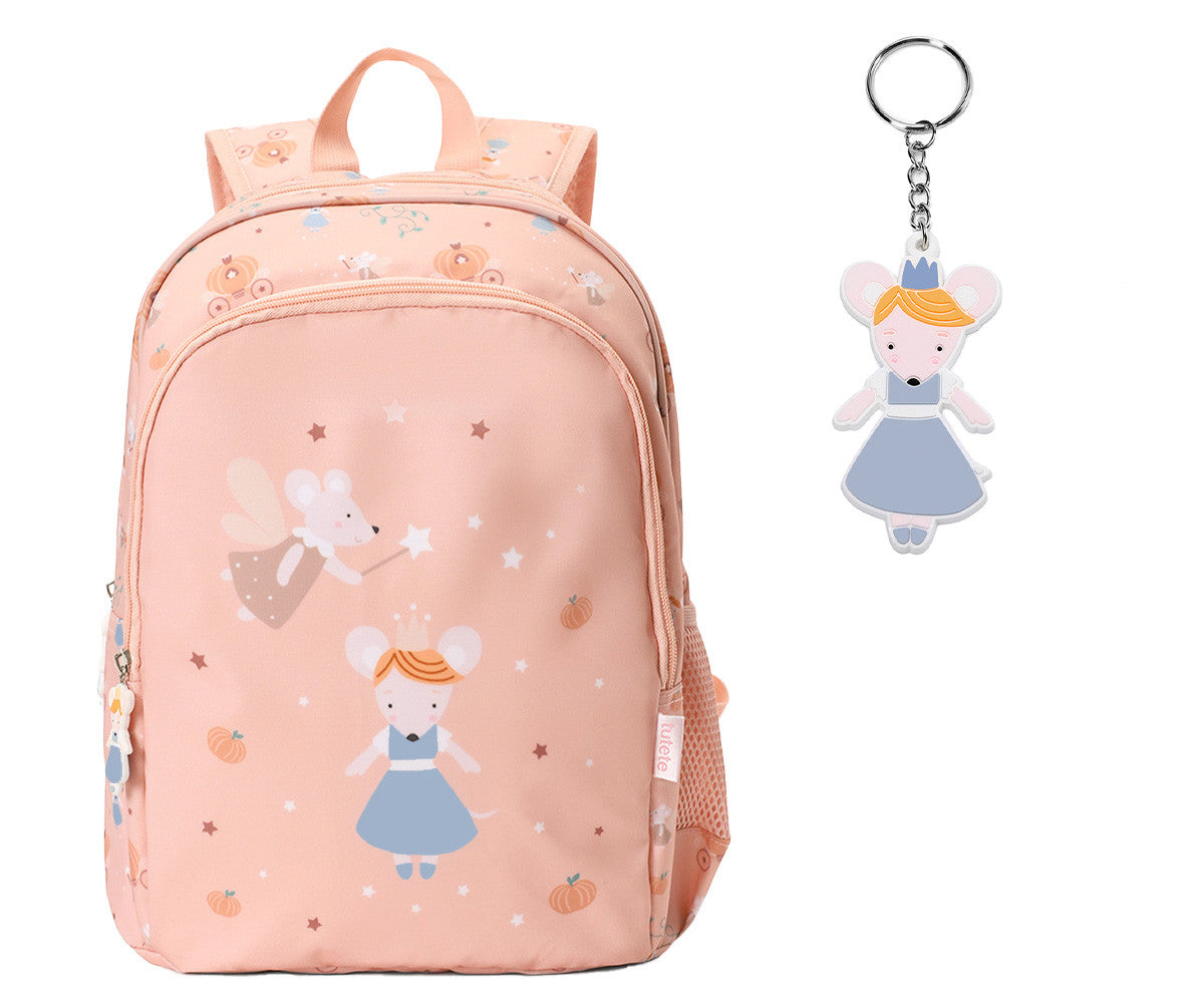 Mochila Mediana + Llavero Tutete Mouse Fairies