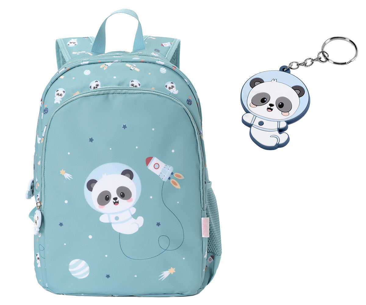 Mochila Mediana + Llavero Tutete Pandas in Space