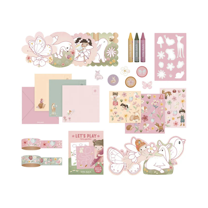 Maleta de creatividad Little Dutch - Rosa Fairy Garden