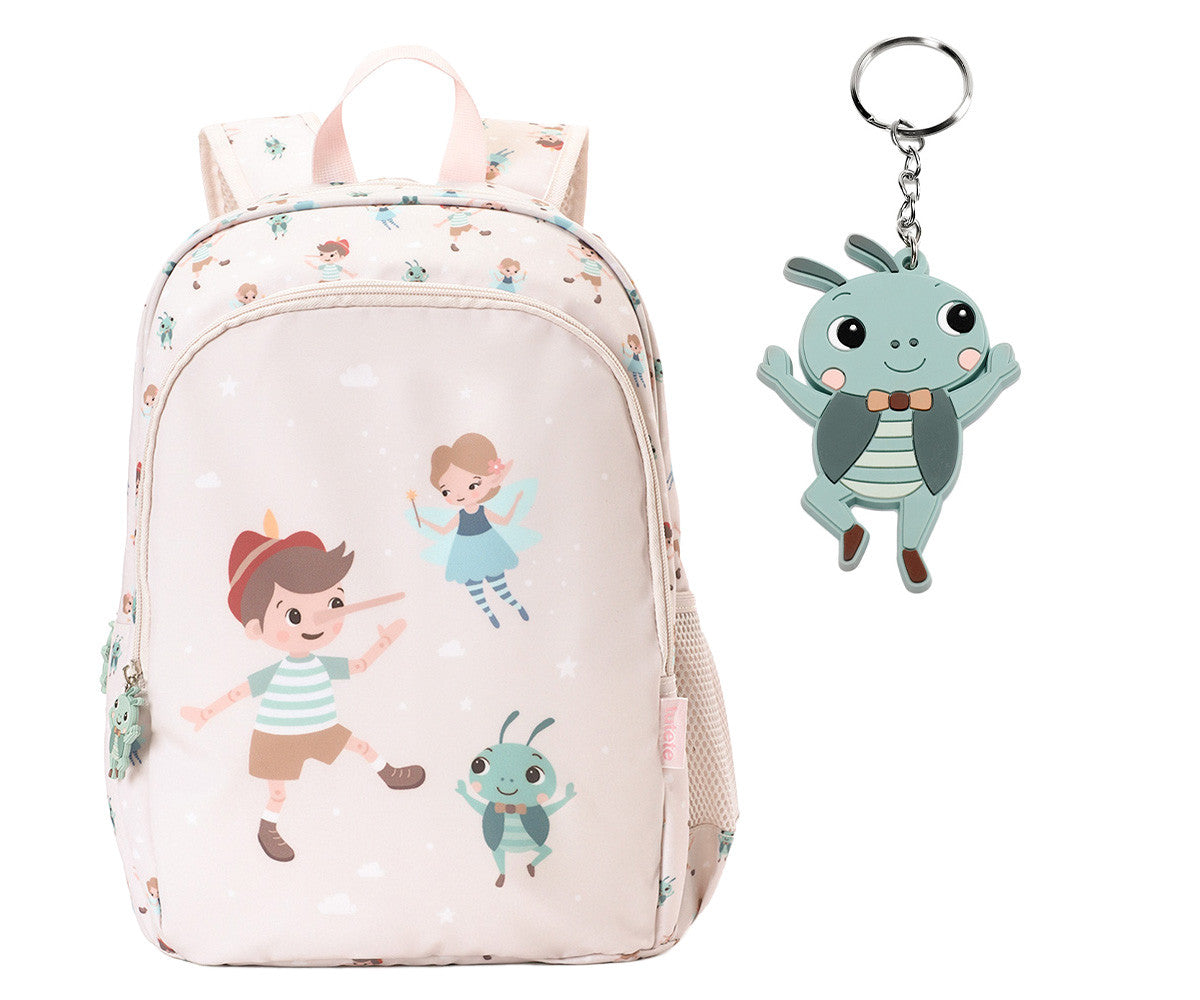Mochila Mediana + Llavero Tutete The Wooden Boy