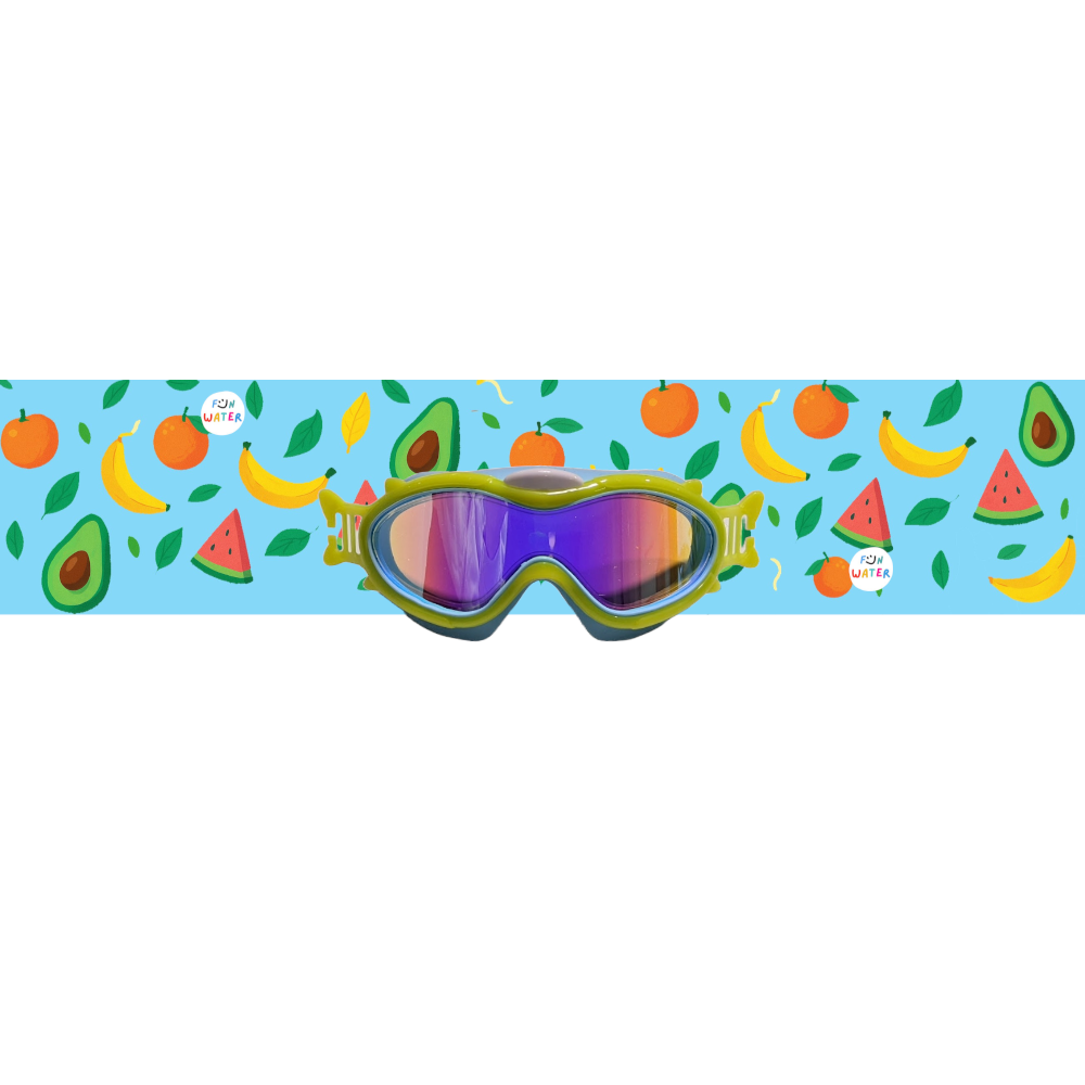 Gafas de Buceo con turbante Fun Water - BabyMask Amarillas / Frutas