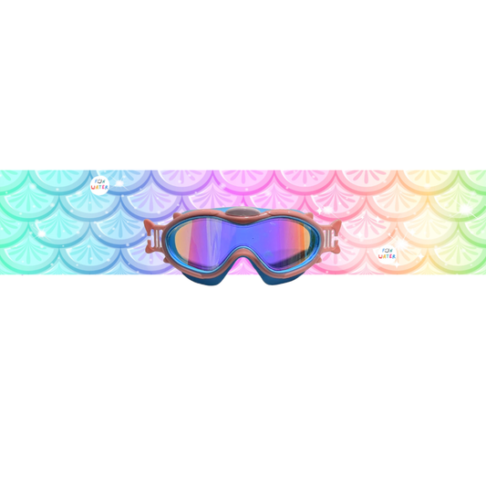 Gafas de Buceo con turbante Fun Water - BabyMask Rosas / Sirenas