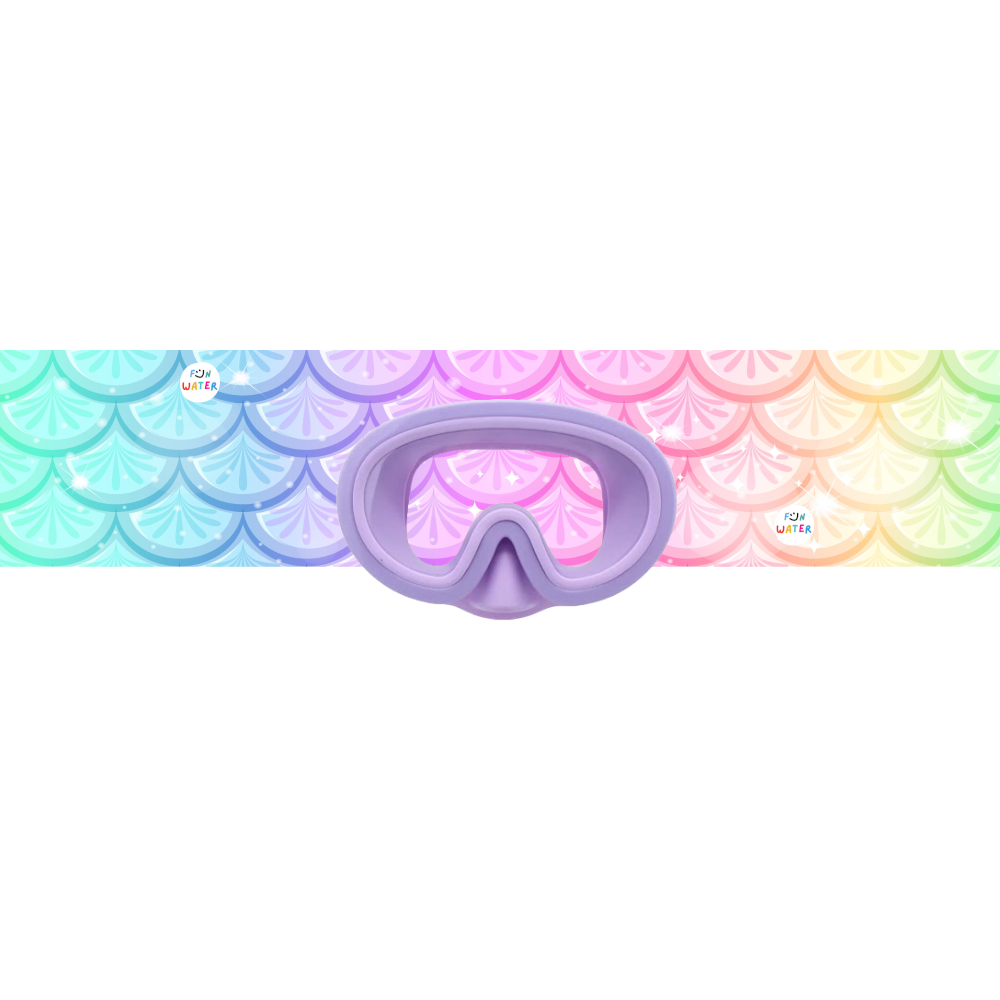 Gafas de Buceo con turbante Fun Water - JuniorMask Morada / Sirenas