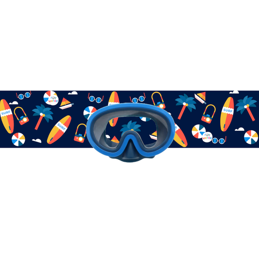 Gafas de Buceo con turbante Fun Water - JuniorMask Azul oscuro / Surf
