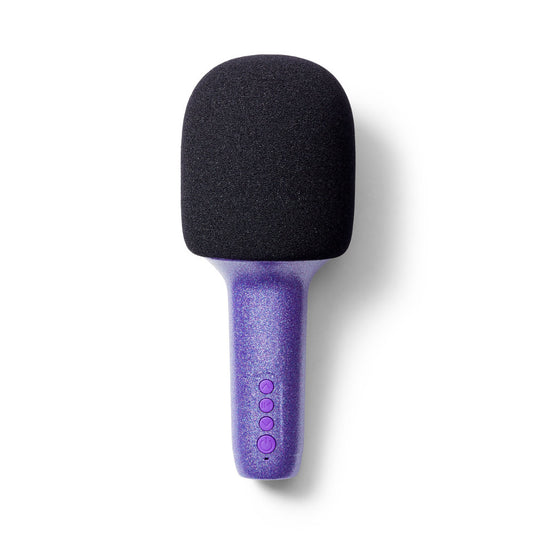 Micrófono altavoz con purpurina - Lalarma Violeta