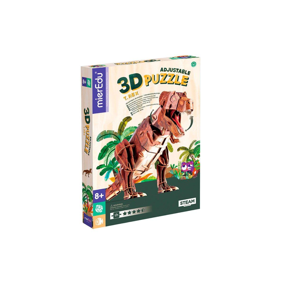 Puzzle Ajustable 3D T-Rex MierEdu