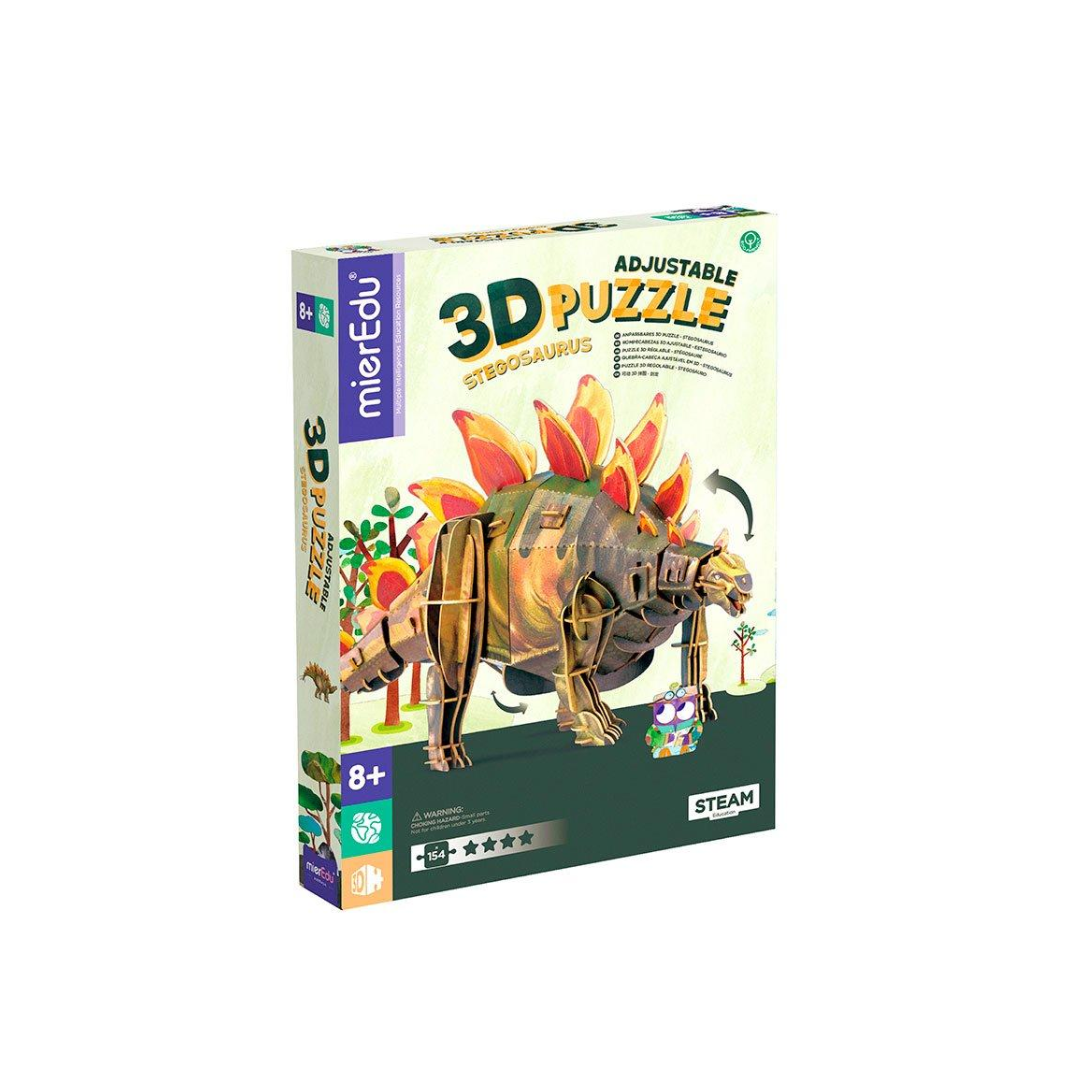 Puzzle Ajustable 3D Stegosaurios MierEdu